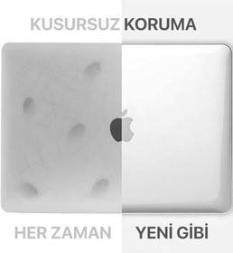Resim Minesk Macbook Pro M1 / M2 13'' İle Uyumlu Ultra Clear Super Şeffaf Koruyucu Kılıf (A1706/A1708/A1989/A2159/A2251/A2289/A2338) (Koyu Şeffaf) 