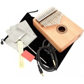 Resim Heyuke Hkm-17e Elektro Jak Girişli 17 Tuş Kalimba Seti 