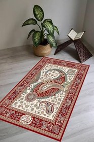 Resim Carmine Carpet(3060) Dijital Baskılı Yıkanabilir Kaymaz Taban Seccade bordo.jpg 65 x 115 