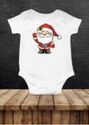 Resim irembaby Yılbaşı Koleksiyonu Unisex Bebek Baskılı %100 Pamuklu Çıtçıtlı Body Zıbın 
