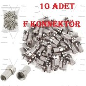 Resim EYEPC F Konnektör 10 Adet Standart Uydu Anten Ucu U4 Ef 