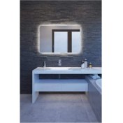 Resim Global Led Mirror 80 x 60 Ledli Ayna Banyo Aynası Işıklı Ayna 80 x 60 cm 