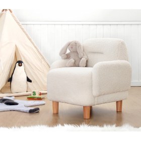 Resim Lorence Home Cobie Teddy Çocuk Koltuğu - Beyaz 