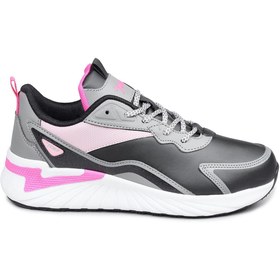 Resim Jump 27770 Siyah - Gri - Pembe Kadın Günlük Kışlık Rahat Yürüyüş Sneaker Spor Ayakkabı 