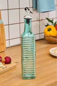 Resim Karaca Daisy Cam Çizgili Yağdanlık 500 Ml Mavi 