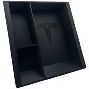 Resim Morpiko Tesla Eski Model Y Uyumlu 3 Bölmeli Orta Konsol Düzenleyici Araç Içi Organizer 