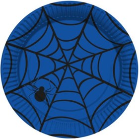 Resim Mavi Örümcek Lisanslı Doğum Günü Parti Tabağı Tek Kullanımlık Karton Tabak 8 Li Paket 