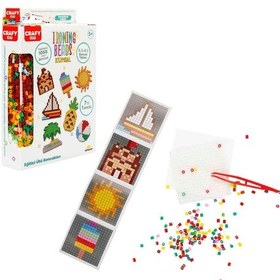 Resim Crafy Hobi Boncuk Aktivite Set Kumsal Açık Bej 