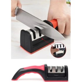 Resim Datatek Profesyonel Bıçak Bileyici 3 Açılı Elmas Seramik Çelik Gövdeli El Bıçakları Bileme 