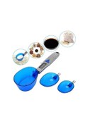 Resim Lijinxu-- Ölçekler Mutfak Eşyaları Diyet Posta Dijital Mini Ölçekli Kaşık Elektronik Taşınabilir Ağırlıklar Kaşık Ölçü Mavi 