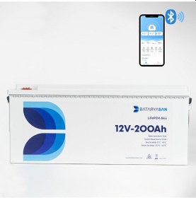 Resim Bataryasan Lifepo4 Lityum Akü-12 V 200 Ah Bluetooth Özellikli Lityum Solar Akü 