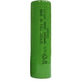 Resim Sertec 18650 3.7v 2450 Mah Li-ion Şarjlı Pil Başlı 