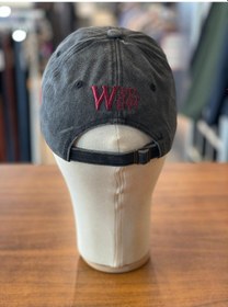 Resim Hamze W Logo Vintage Yıkamalı Eskitme Cap Şapka Füme 
