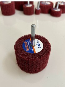 Resim 60x30 Saplı Elyaf Mop Zımpara-10'lu Paket-1/4'' Sap 