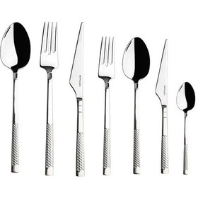 Resim Emsan Side 84 Parça 12 Kişilik Çatal Kaşık Bıçak Takımı Gümüş 