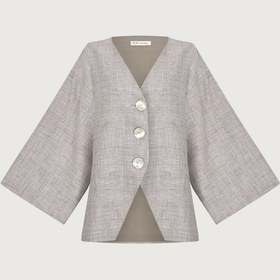 Resim Solea Kimono Ceket - 34 / Taş 