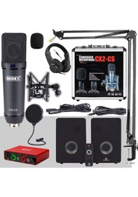 Resim Midex Exclusive Paket-5 Stüdyo Ekipmanları Seti Monitör Mikrofon Ses Kartı Kulaklık 