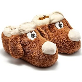 Resim Twigy Didi Kadın,Garson Boy Hayvanlı Panduf Kahverengi 36/41 YY0280 Kahverengi 