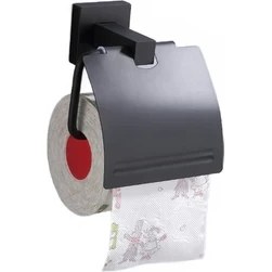 Resim Sanlindou Siyah Uzay Alüminyum Banyo Donanım Havlu Raf Havlu Bar Kağıt Tutucu (Yurt Dışından) 