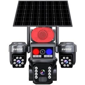Resim Avenır 6mp Av-s463g 4g Solar Ip Kamera 3 Kameralı 