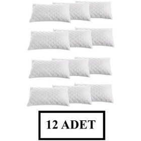 Resim Adarya Home Kapitoneli Fermuarlı Yastık Koruyucu Alez 12 Adet 50 x 70 