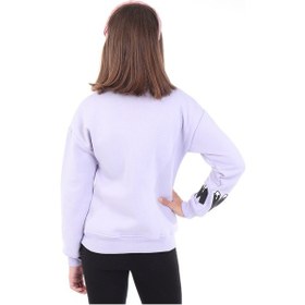 Resim Toontoy Kız Çocuk Baskılı Nakışlı Sweatshirt Mavi 