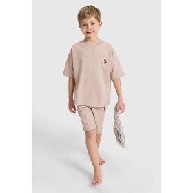 Resim U.s. Polo Assn. Erkek Çocuk Kum Pijama Takım 50327093-VR085 