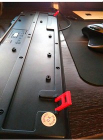 Resim Klavye ayağı (Logitech K100) Organik Plastikten Aparat Yükseltici 