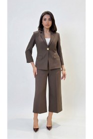 Resim BUTİK DAYI Kadın Modern Blazer Takım Tek Düğme Detaylı 