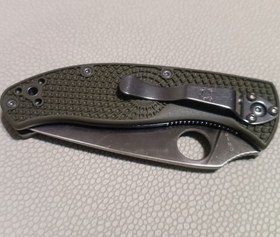Resim Spyderco Tenacious Düz Bıçaklı Yeşil Katlanır Bıçak 