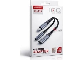 Resim Esmo Home 2-In-1 Type-C Adaptör, 100W Güç Çıkışı, Alüminyum + Nylon Kablo, Müzik Dinleme, Arama Yapma, Type-C Arayüzlü Telefon ve Laptop Adaptörü | ZR1212 