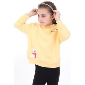 Resim Toontoy Kids Toontoy Kız Bebek Baskılı Sweatshirt Sarı 
