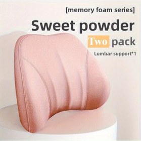 Resim Honeybeeshop 2 Adet Şeker Tozu Bellek Köpüğü Bel Desteği Yastığı Tesla Model 3 Y Mx İçin Nefes Alabilir Dayanıklı 