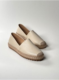 Resim futsi shoes Hakiki Deri Kadın Espadril Ayakkabı 