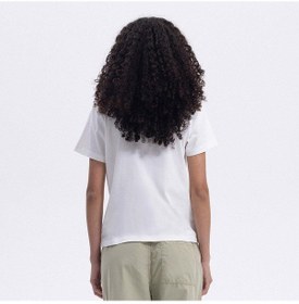 Resim Ellesse Ef445-of Bisiklet Yaka Kadın T-shirt - Kırık Beyaz 