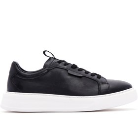 Resim Derimod Erkek Siyah Bağcıklı Deri Sneaker 24SFD610618 