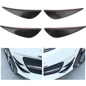 Resim Wezone Genel Araç Ön Tampon Rüzgar Bıçağı - Pvc Malzeme Aerodinamik Performans Artırıcı, Kırılma Korumalı Siyah Renkli Spoiler 4 Adet 