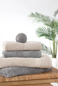 Resim Yataş Angelina 4'lü Banyo Havlu Seti 50x90 Cm/70x140 Cm - Bej / Gri Bej 