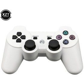 Resim Beyaz-kablosuz Bluetooth Uyumlu Gamepad Joystick Ps3 Oyun Denetleyicisi Oyun Konsolu Playstation 3 Joypad Oyun Aksesuarları 