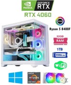 Resim DMC N327 (PUBG,GTA 5) Ryzen 5 8400F 32GB DDR5 RAM 1TB M.2,8GB RTX4060 Oyuncu Masaüstü Bilgisayarı 