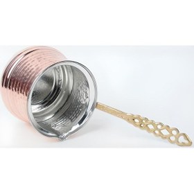 Resim Cezve Sütlük Orta Boy 800 Cc Bakır 