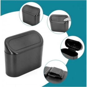 Resim URZ GRUP Araba Çöp Kutusu Kapaklı Organize Siyah Renk 