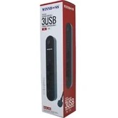 Resim Termal Akım Korumalı 4lü Priz 3xusb 2mt Anahtarlı Uzatma Kablo Siyah 10A - 2500W (4741) 