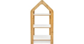 Resim Minera Bebek/Çocuk Odası Ahşap Çok Amaçlı Raf, Oyuncak Toplama, Kitaplık - 3 Raflı 