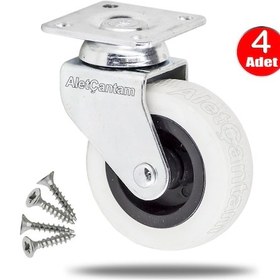 Resim Aletçantam Bilyalı Mobilya Tekeri Dolap Tekerlek 50 x 18 MM -4 Adet 