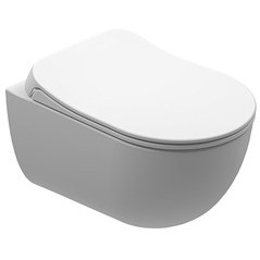 Resim Kale Zero 2.0 Smart Asma Klozet Taharet Delikli + Smart Kapak Mat Beyaz 
