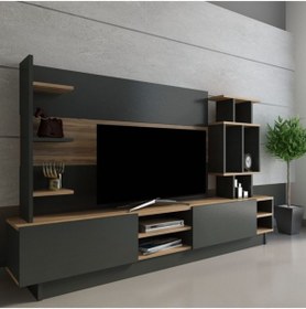 Resim Evbingo Sanat Tv Ünitesi X1013 Antrasit Çırağan 