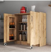 Resim Küçük Boy 2 Kapılı Erzak Dolabı Çam - Erc0202 