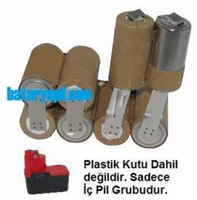 Resim Bosch 9.6v Batarya için 2400mAH Pil Grubu 