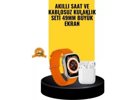 Resim Watch 9 Max Akıllı Saat Sesli Görüşme Özellikli Kulaklık Seti Midastech 